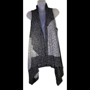 Turo by Vince Camuto Women’s Black/Grey Sleeveless Sweater Tunic Size M
